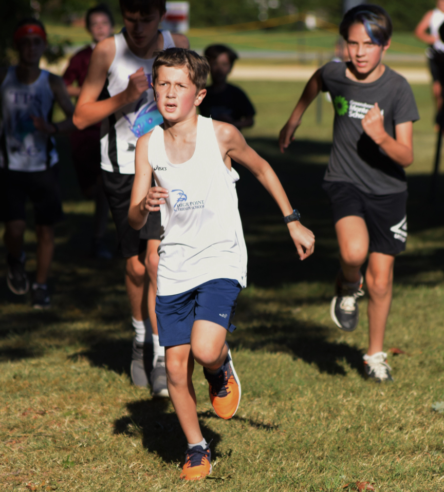 Child running Cross Country